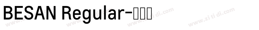 BESAN Regular字体转换